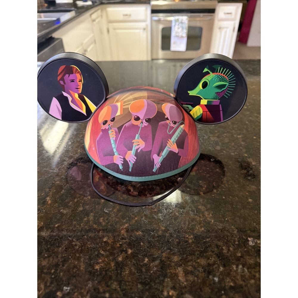 Disney Star Wars Eps. 4 Jeff Granito Mickey Ears Hat Han Greedo Cantina Band Obi